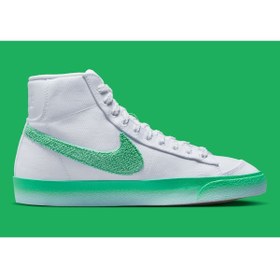 Resim Nike Kadın Beyaz-Yeşil Blazer Mid '77 Spor Ayakkabı Cz 