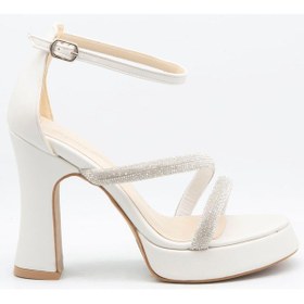 Resim Gedikpaşalı Cgt 23K 711 Beyaz Bayan Ayakkabı Abiye 35 Beyaz 