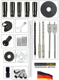 Resim stilmax 5 Makine Süper Seri x3 Akülü 40V 10AH Kömürsüz Dal Budama Kırıcı Delici Çelik Matkap Taşlama Somun 