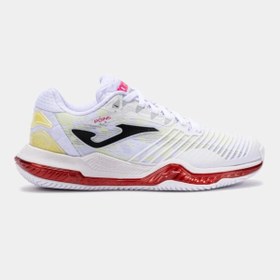 Resim Joma Point Lady Tpoılw2502ac Kadın Toprak & Sert Kort Tenis Ayakkabısı - Beyaz Beyaz 