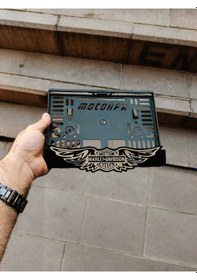 Resim Motorsiklet Uyumlu Plakalık Hrly Dvdsn Lazer Kesim Pleksi Plakalık Kişiye Özel Plakalık 