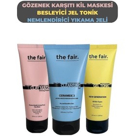 Resim The Fair Ceramide 3 Yoğun Nemlendirici Yüz Yıkama Jeli 150 ML + Creamy Kaolin Kil Maskesi 100 ML + Multi Vitamin Jel Tonik 100 ML 