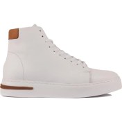 Resim Saillaker’s Sail Lakers - Beyaz Deri Bağcıklı Erkek Sneaker 