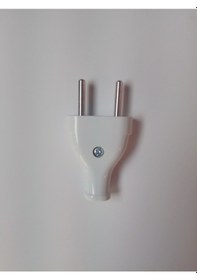 Resim 10'lu Paket Beyaz Yassı Erkek Fiş 