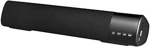 Resim Kablosuz Hoparlör Stereo Müzik Çalar Soundbar FM Radyo TF Kart Yuvası Eller Serbest LED Ekran U Disk AUX-IN Siyah 