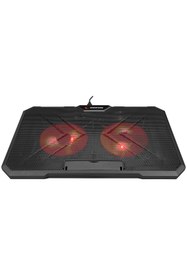Resim Rampage Ad-rc12 Gamezone Siyah 2 Fan 2 Usb Rgb Işıklı 15"-17" Notebook Soğutucu Stand 