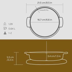 Resim Hype Store , Pişirme Kabı, Lv Eco Gv 17 K4, Yuvarlak Güveç, Ahşap Altlık, Çap 17 Cm, Dökme Demir, Siyah 
