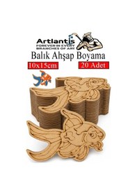 Resim Ahşap Boyama Deniz Canlıları 20 Adet 10x15cm Boyama Figürü Etkinlik Çoçuk Gelişim Motor Beceri Kreş Anasınıfı Kırmızı 