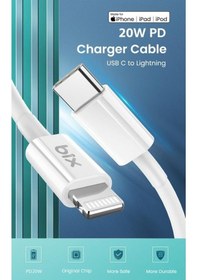 Resim Bix BX-IP02UC Type-C to Lightning Data ve Şarj Kablosu Beyaz 1 Me 