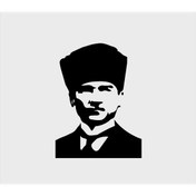 Resim SEÇ Atatürk Silueti Sticker Çok Amaçlı Sticker Etiket 