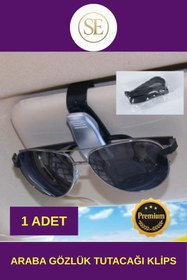 Resim SERCAN ONLİNE #PREMİUM Araç İçi Mandallı Güneşlik Tasarrufu Sağlayan Kartvizit Tutucu Şık Araba Gözlük Tutacağı 