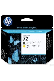 Resim HP Plottersarf® 72 Matt Black/yellow Baskı Kafası Orijinal Plotter Designjet Printhead (C9384A) 