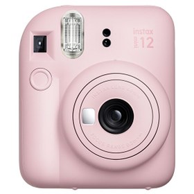 Resim Instax mini 12 Mavi Fotoğraf Makinesi-20'li Film-Kıskaçlı Resim Standı ve Simli Pleksi Kılıf Seti 