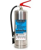 Resim Kuru Kimyevi Tozlu Krom Nikelaj Yangın Söndürme Tüpü Mavi 6 KG 