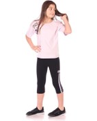 Resim Toontoy Kız Çocuk Smile Keep Baskılı Kaprili Takım Açık Lila 