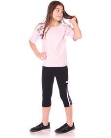 Resim Toontoy Kız Çocuk Smile Keep Baskılı Kaprili Takım Açık Lila 