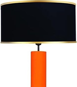 Resim MİNİMAL E-TİCARET & BİLGİ TEKNOLOJİLERİ Maxi Turuncu - Siyah Abajur (Siyah) 