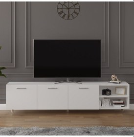 Resim Asra Trend %100 MDFLAM Tv Ünitesi Beyaz T-18 