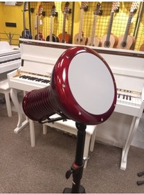 Resim Darbuka Döküm Kaliteli Kırmızı - Akort Ayarlı Taşıma Çantası+metod 
