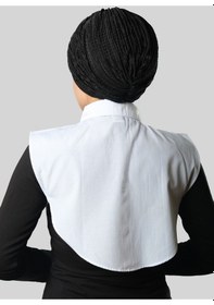 Resim Hürrem Bone Beyaz Gömlek Yakalı Boyunluk Terikoton Düz 1015 42 Beyaz 