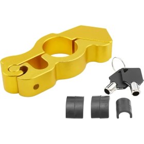 Resim Pengfushop5 Altın Tarzı Ayarlanabilir Motosiklet Gidon Kilidi Alüminyum Güvenlik Kilitleri Koruma Motosiklet Aksesuarları Için Handbar Fren Hırsızlığa Karşı Kilit (Yurt Dışından) 