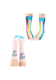 Resim Denokids Rainbow Star Kız Çocuk 2li Soket Çorap Takım 