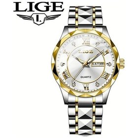 Resim Fochsia Luxury Lıge Spor Tasarım Altın Beyaz Kadın Kol Saati Tarih Göstergeli Çelik Kordon Diğer 