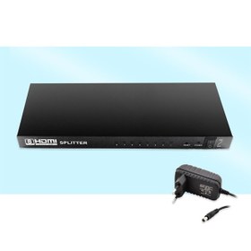 Resim Hdmı Çoklayıcı 1 Giriş 8 Çıkış Splıtter Pl-8962 