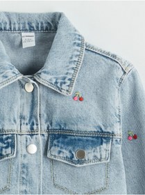 Resim LC Waikiki NEVAVM Farkıyla Nakışlı Kız Çocuk Jean Ceket 