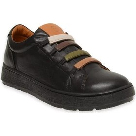 Resim Mammamia D24ka-85 Yumuşak Deri Günlük Kadın Ayakkabı Siyah 