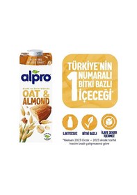 Resim Yulaf Badem Sütü 1 L Vegan Laktozsuz Bitkisel Bazlı 