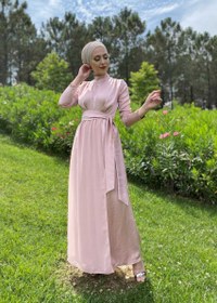 Resim Lida Tulum Pembe Abiye - 40 / Pembe 