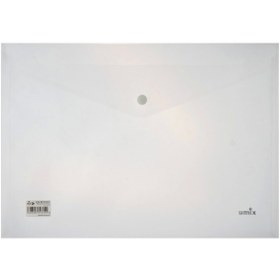 Resim ofisturka Umix Çıtçıtlı Şeffaf Zarf Dosya A4 Şeffaf Eco 