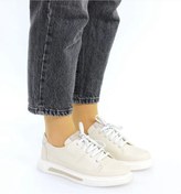 Resim Mammamia D25YA-3525 LASTİK BAĞCIKLI HAKİKİ DERİ SNEAKER SPOR AYAKKABI KADIN 
