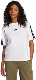 Resim Beyaz Kadın Kısa Kol T-Shirt adidas W 3s Sj Bf T Whıte 