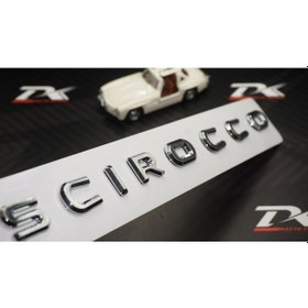 Resim Vw Volkswagen Scirocco Bagaj Krom Abs 3M 3D Yazı Logo Amblem 