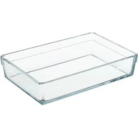 Resim AyrStore Pasabahce Borcam Premium Dikdörtgen Tepsi, 20 cm x 29 Cm, Şeffaf, 2.5 Litre 