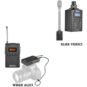 Resim Kablosuz Mikrofon Alıcı Verici Set 
