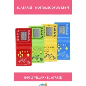 Resim Letsii Nostaljik Tetris El Atari Oyun Konsolu 