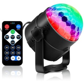 Resim Teknobab Sese Duyarlı Ledli Disko Topu Araç Ve Ev Için Disko Lambası 