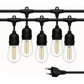 Resim Temiz Pazar 5li̇ E27 Duy Sirali 5 Metre Lamba Kablosu (5 Adet Duy Içeri̇r) 