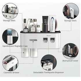 Resim Diş Fırçalık Çok Fonksiyonlu Beyaz 