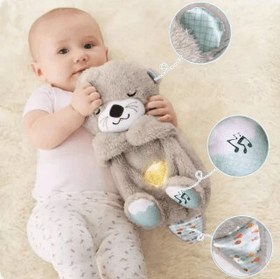 Resim Meanyou Nefes Alan Uyku Arkadaşı Peluş Oyuncak - Turuncu Tavşan 