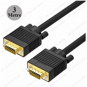 Resim Premium Vga Monitör Kablosu Lcd Monitör-Projeksiyon-3 Metre 