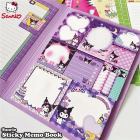 Resim Hello Kitty Yapışkan Not Defteri: 2 Mektup Kağıdı Tasarımı + 11 Yapışkan Not Tasarımı, Her Biri 30 Sayfa, Toplam 330 Sayfa - A5 Boyutu - 6 Sanrio Karakter Kapak Seçeneği ile - Notlar, Hatırlatmalar ve Hediyeler İçin Mükemmel 