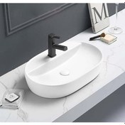 Resim Puroser Letoon White Tezgah Üstü Çanak Lavabo 