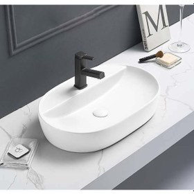 Resim Puroser Letoon White Tezgah Üstü Çanak Lavabo 