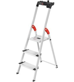 Resim Hailo L80 Comfortline 3 Basamaklı Alüminyum Merdiven 
