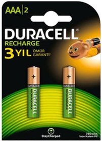 Resim Duracell Şarj Edilebilir AAA İnce Pil 750 Mah 2'Li 