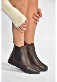 Resim Fox Shoes V324501103 Kahverengi Hakiki Deri Kadın Bot Kahverengi-hakiki Deri 